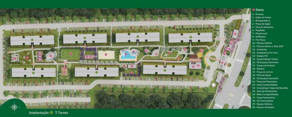 IMPLANTAÇÃO | VIVA PARQUE RESIDENCIAL | INDAIATUBA